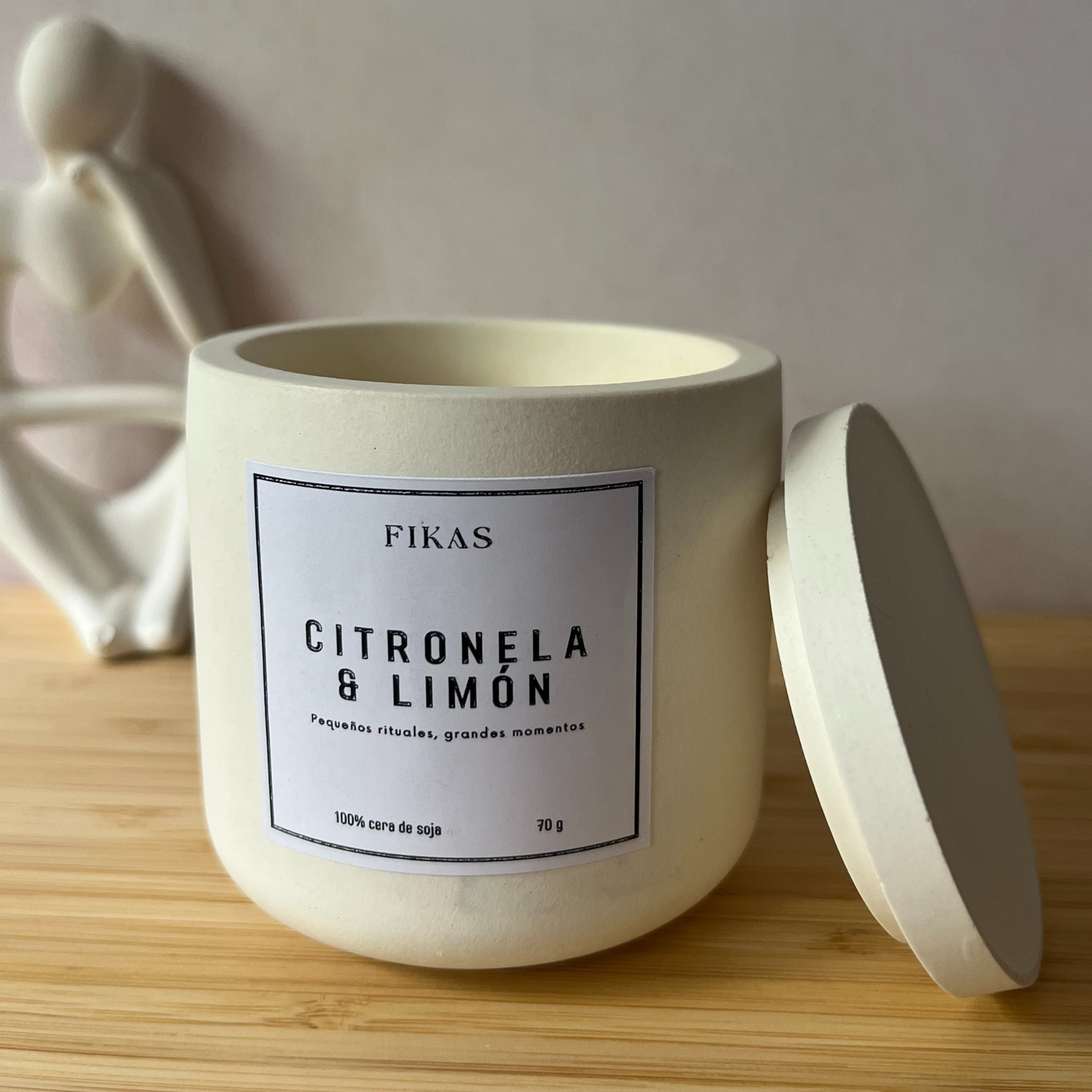 Vela de citronela y limón